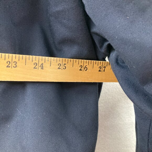 CINTAS Men's Size 2XL Navy Blue Bomber Jacket Full Zip Quilted Workwear Coat - Picture 4 of 6